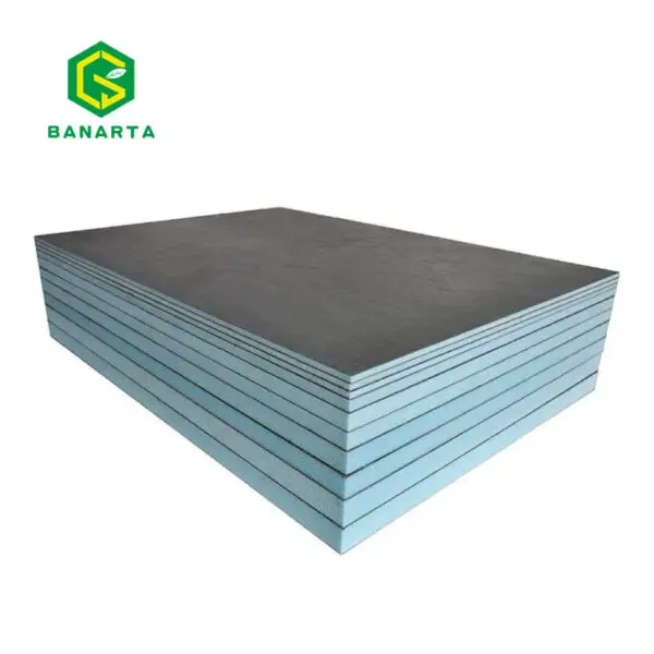Zementbeschichtete XPS-Bauplatten mit blauem Schaumkern