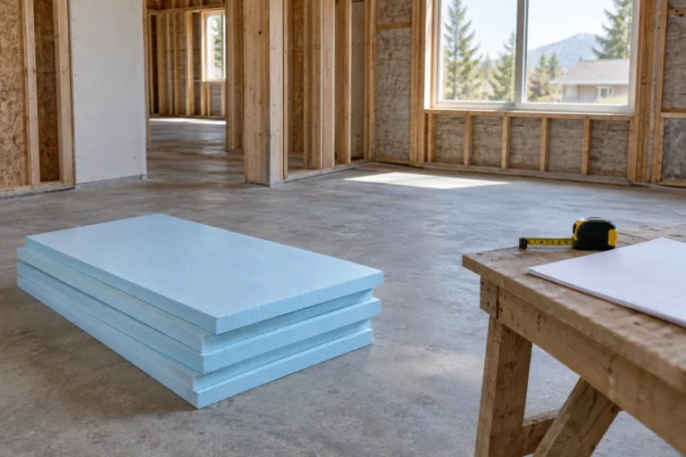 Low-profile underfloor heating: calculate the full floor height