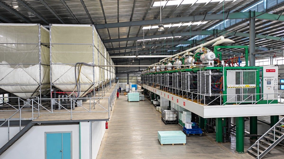 AI-retouched presentation based on an actual factory photograph