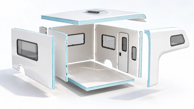 XPS sandwich panels for camper bodies: walls, roof and floor