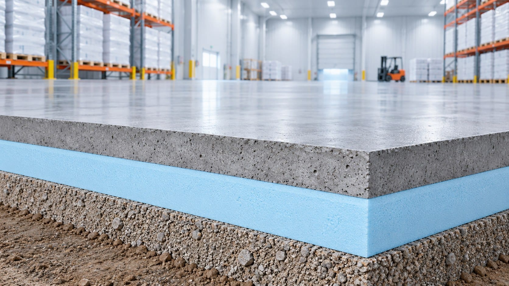XPS insulation for cold-storage floors: specify by load zone