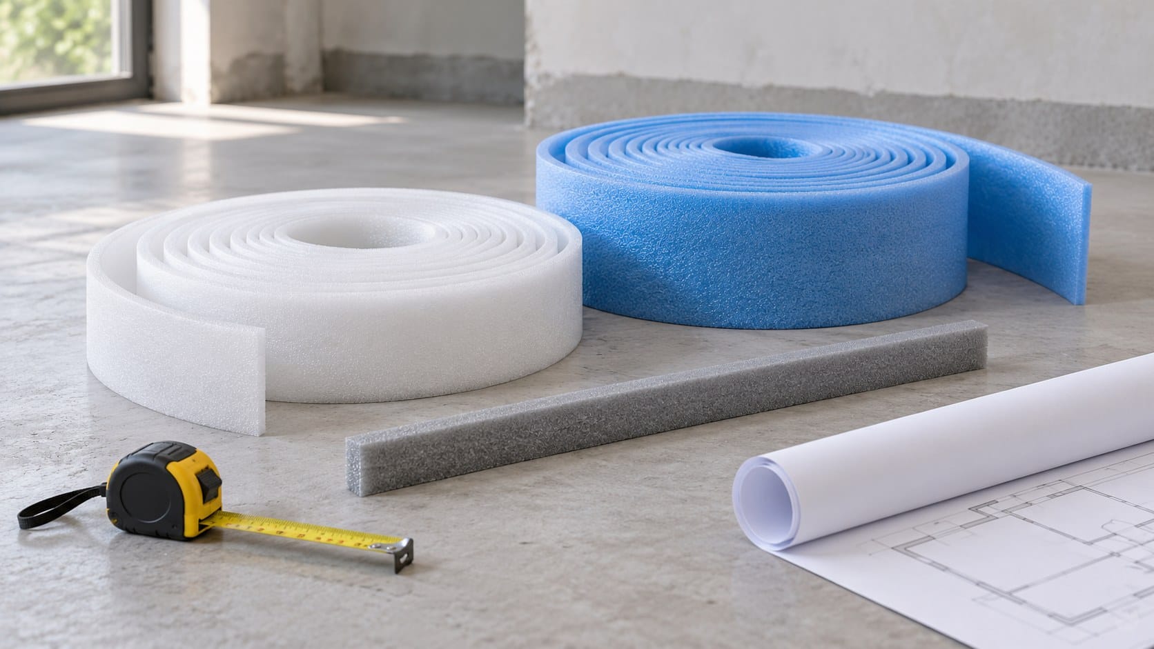 Underfloor heating edge strips: calculate rolls by specification
