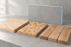 Tile backer boards over wooden floors: plywood, OSB and floorboards